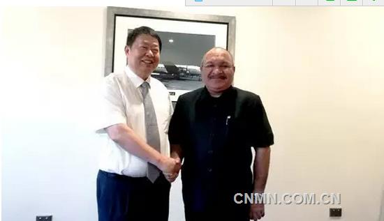 陳景河拜會(huì)巴新總理奧尼爾